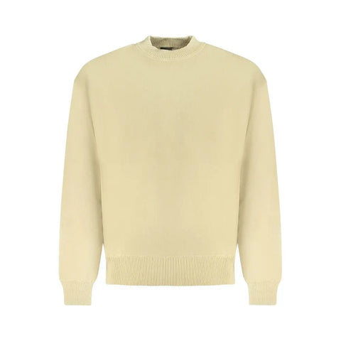 Beige Cotton Men Sweater Hugo Boss
