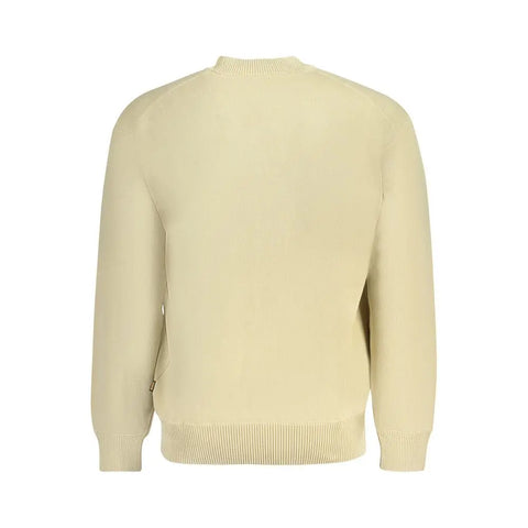Beige Cotton Men Sweater Hugo Boss
