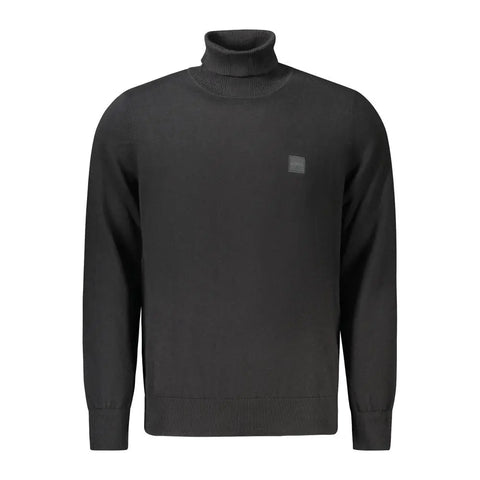 Black Wool Men Sweater Hugo Boss