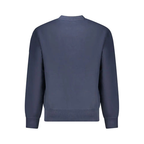Blue Cotton Men Sweater Hugo Boss