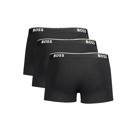 Black Cotton Men Boxer Underwear Pack Hugo Boss