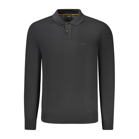 Black Wool Men Sweater Hugo Boss