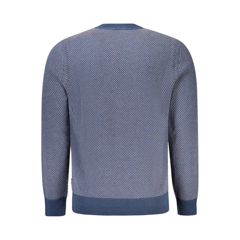 Blue Cotton Men Sweater Hugo Boss