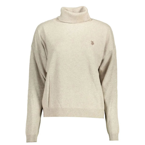 Beige Wool Women Sweater U.S. POLO ASSN.