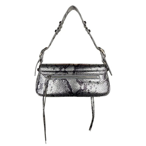 Gray Calfskin Handbag Balenciaga