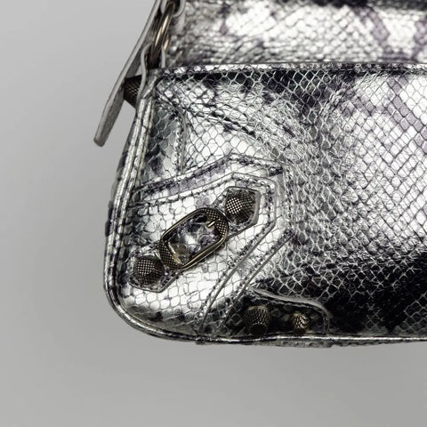 Gray Calfskin Handbag Balenciaga