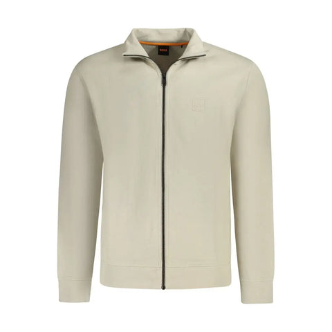 Beige Cotton Sweater Hugo Boss