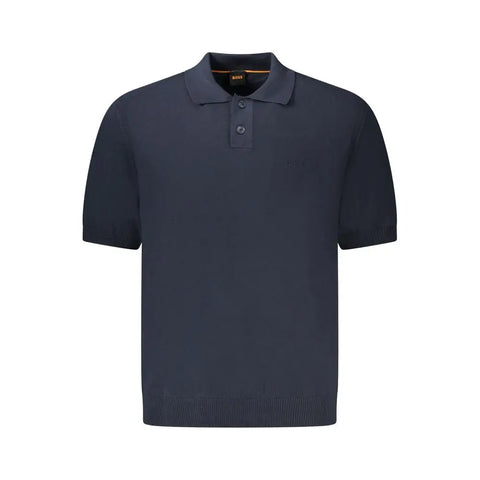 Blue Cotton Sweater Hugo Boss