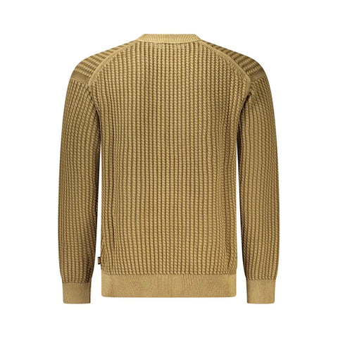 Brown Cotton Men Sweater Hugo Boss
