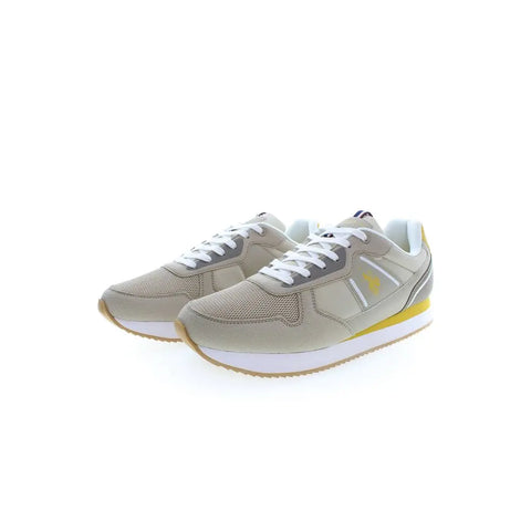 Beige Polyester Men Sneaker U.S. POLO ASSN.