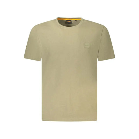 Green Cotton Men T-Shirt Hugo Boss