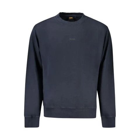 Blue Cotton Sweater Hugo Boss