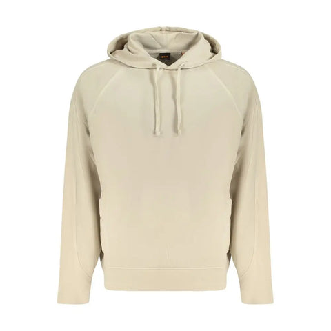 Beige Cotton Sweater Hugo Boss
