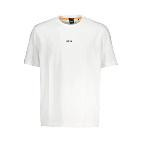 White Cotton T-Shirt Hugo Boss