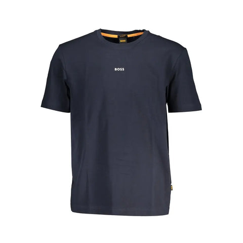 Blue Cotton T-Shirt Hugo Boss