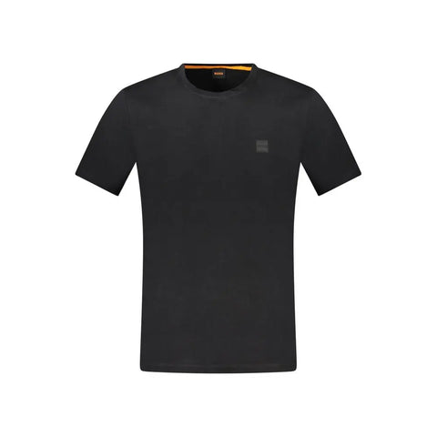 Black Cotton T-Shirt Hugo Boss