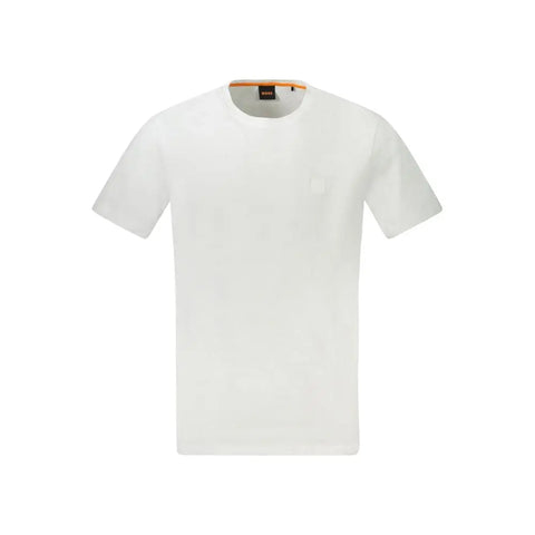 White Cotton Men T-Shirt Hugo Boss