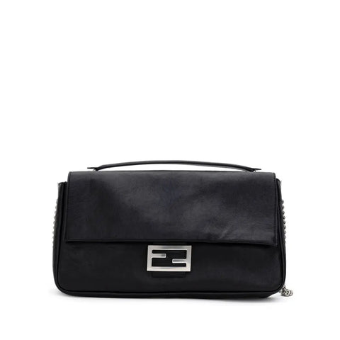 Black Leather Shoulder Bag Fendi