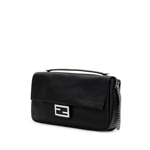 Black Leather Shoulder Bag Fendi