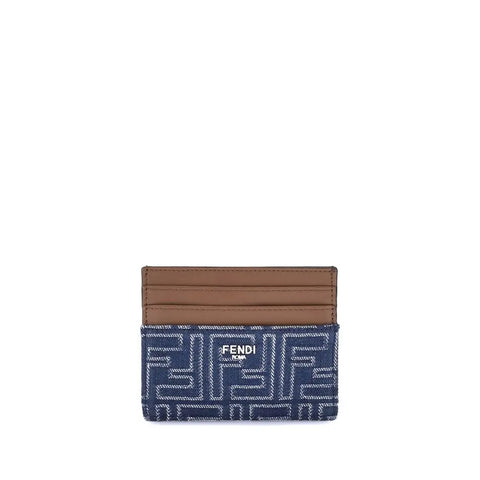 Denim Card Holder Fendi