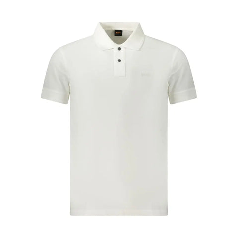 White Cotton Polo Shirt Hugo Boss