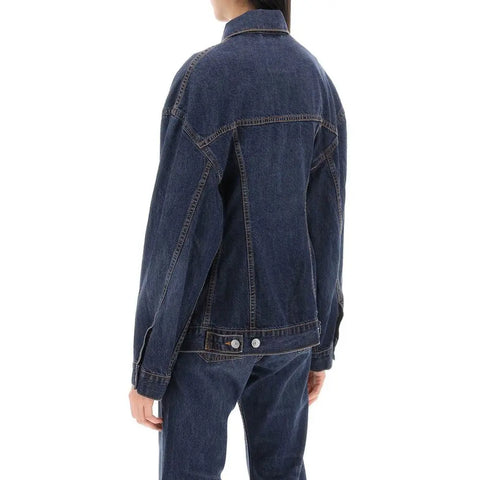 'Hourglass' Denim Jacket Balenciaga