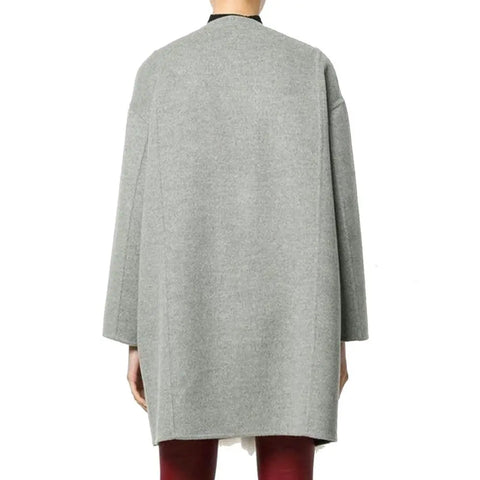 Fur Trim Cashmere Coat Fendi