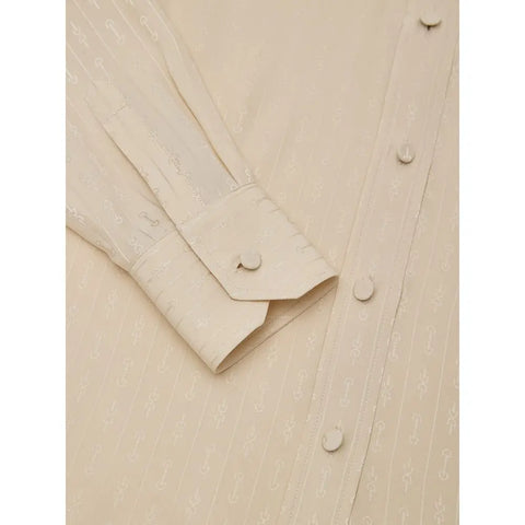 Beige Silk Shirt Gucci