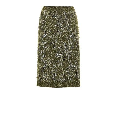 Green Viscose Skirt Gucci