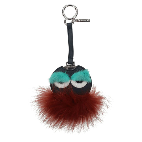 Multicolor Fur Keychains Fendi