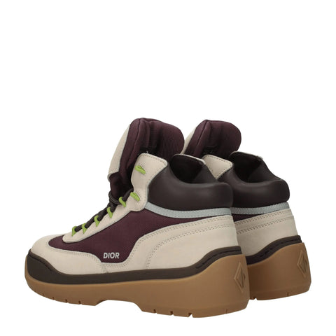 Beige Leather Ankle Boots Christian Dior