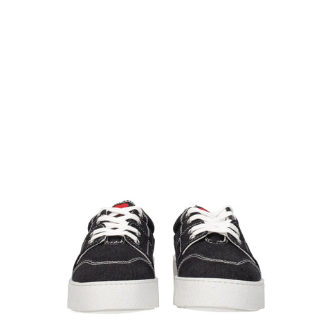 Black Fabric Low Tops Ami Paris
