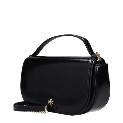 Black Leather Handbags Tory Burch