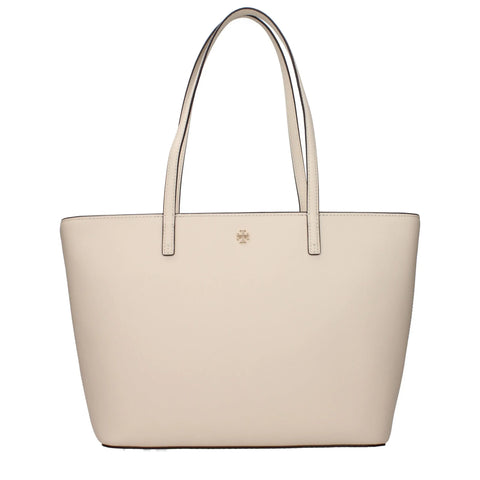Beige Leather Shoulder Bags Tory Burch