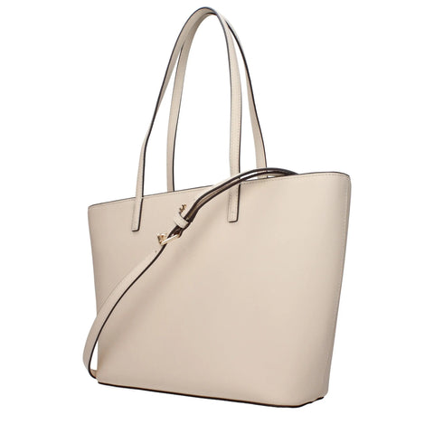 Beige Leather Shoulder Bags Tory Burch