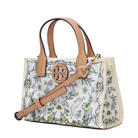 Beige Fabric Handbags Tory Burch