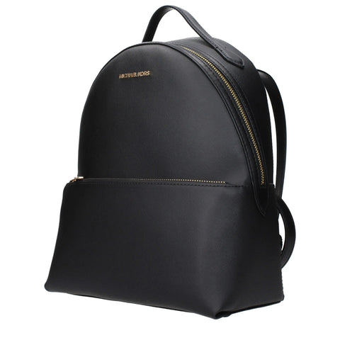 Black Leather Backpacks Michael Kors
