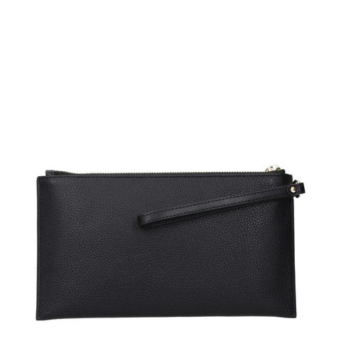 Black Leather Clutch Bags Michael Kors
