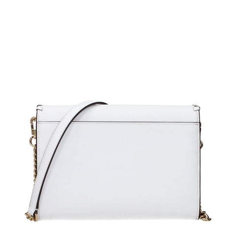 White Leather Clutch Bags Tory Burch