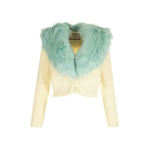 Wool And Cashmere Cardigan Gucci