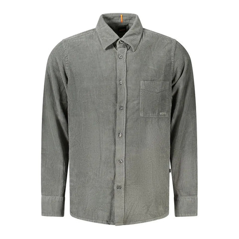 Green Cotton Shirt Hugo Boss
