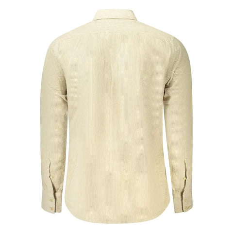 Beige Cotton Shirt Hugo Boss