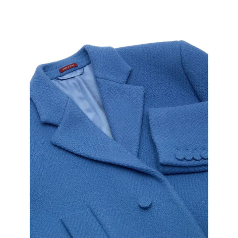 Blue Wool Coat Gucci