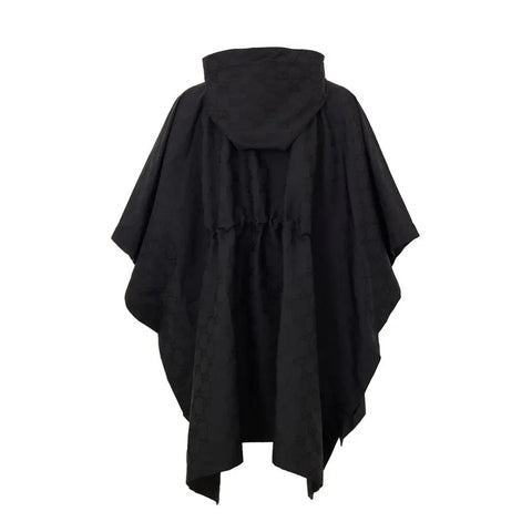 Black Polyester Trench Coat Gucci