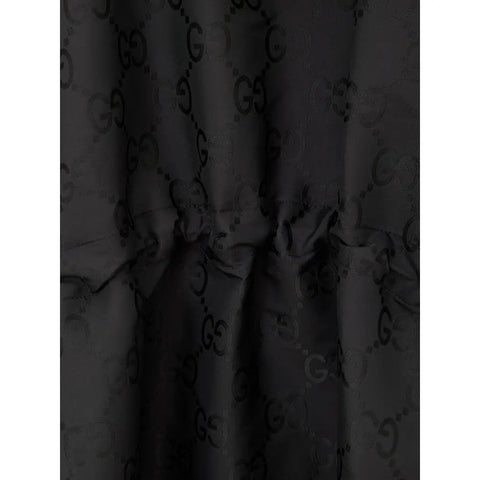 Black Polyester Trench Coat Gucci