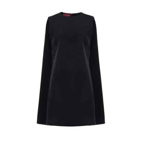 Black Wool Dress Gucci