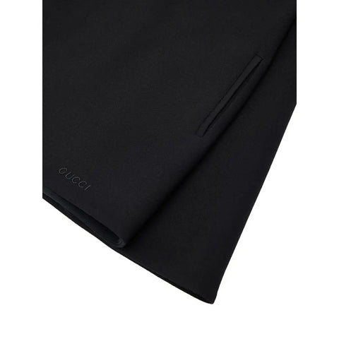 Black Wool Dress Gucci