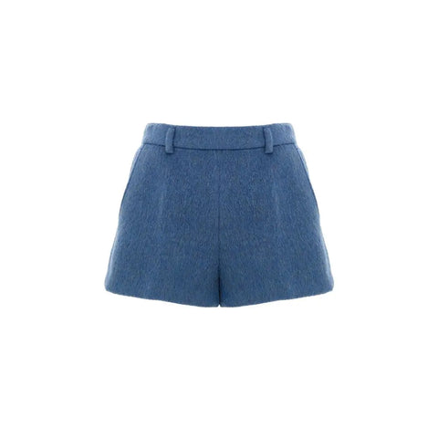 Blue Wool Short Gucci
