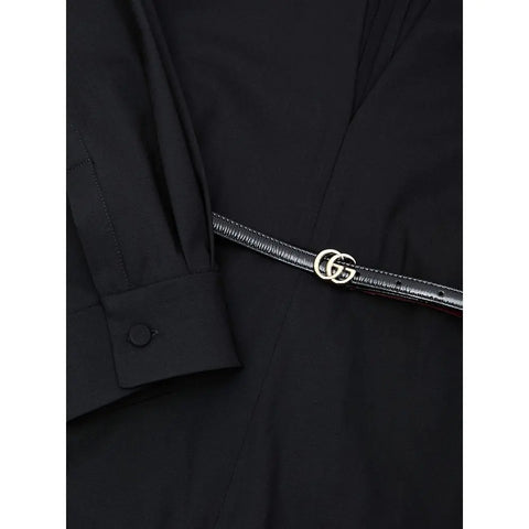Black Wool Jumpsuit Gucci
