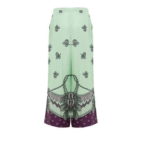 Green Silk Pant Gucci